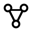 Connected nodes icon representing a professional network